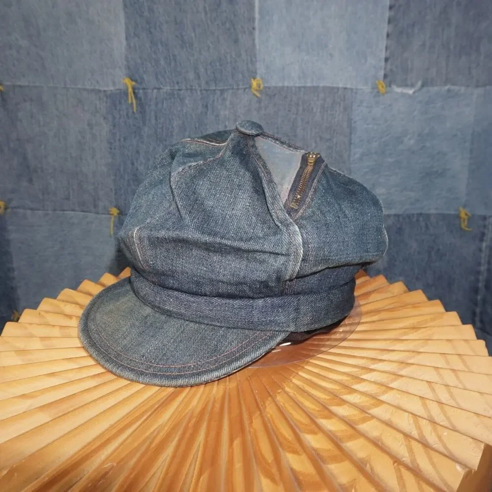 OSFA - Vintage True Vintage 60s/70s denim conductor hat